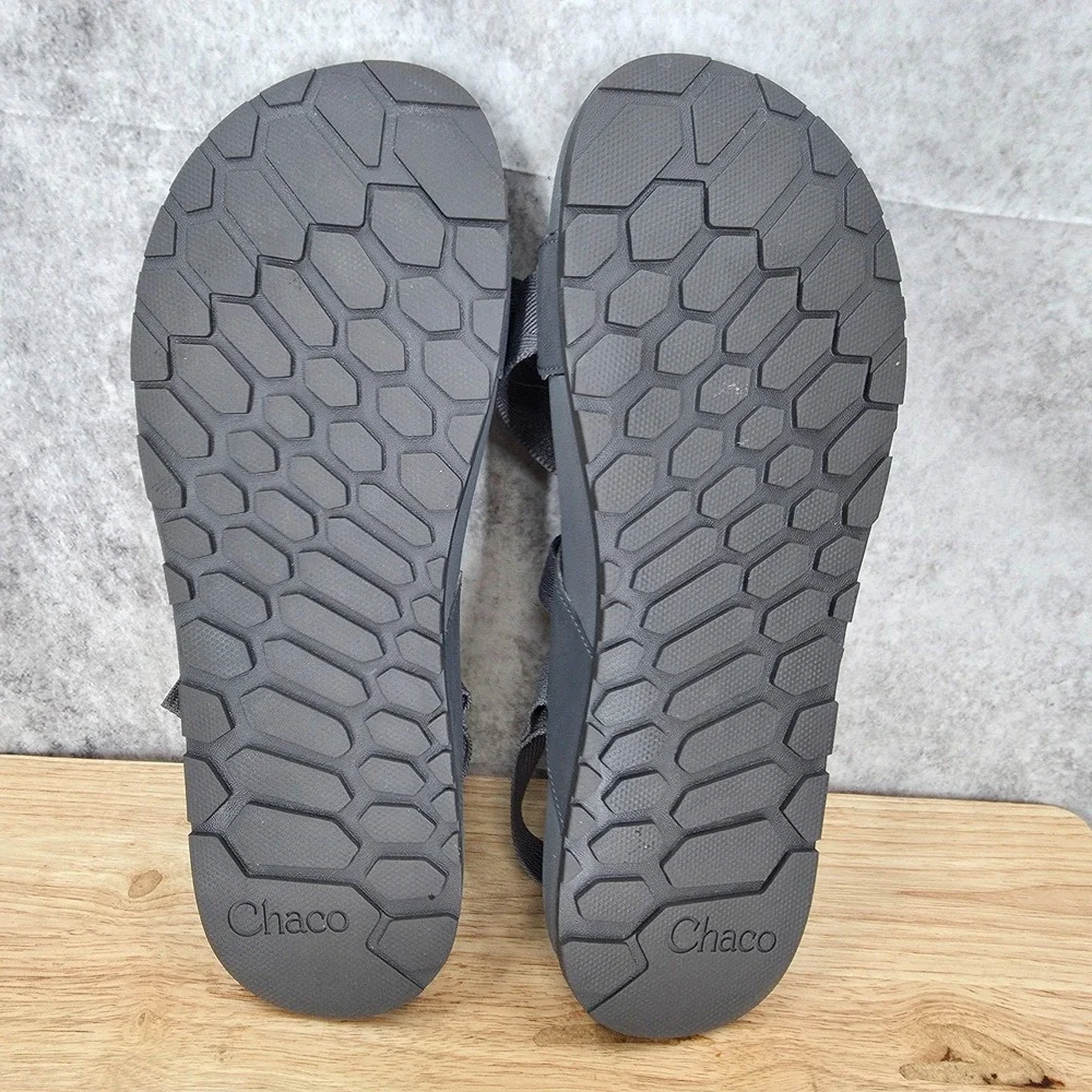 Chaco Lowdown 2 Sandals Mens 12 Gray Adjustable Strap Lightweight Hiking New